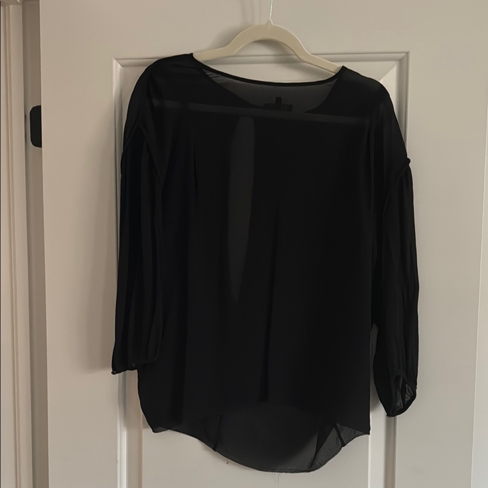 Babaton Black Blouse Relaxed Fit